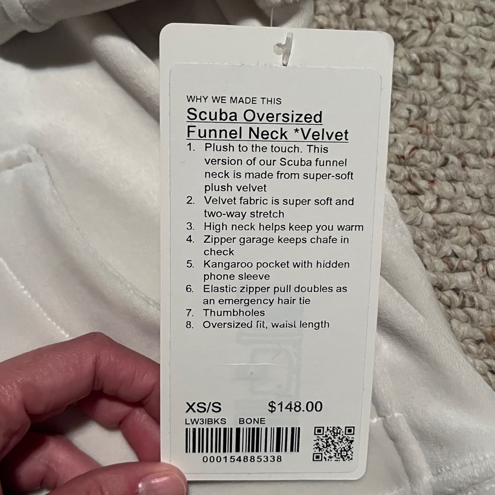 NWT Lululemon Scuba Oversized Funnel Neck *Velvet - Picture 2 of 8